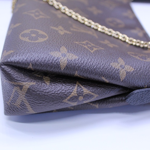 Louis Vuitton Pallas Clutch Monogram Noir with Chain & Strap - Picture 7 of 8